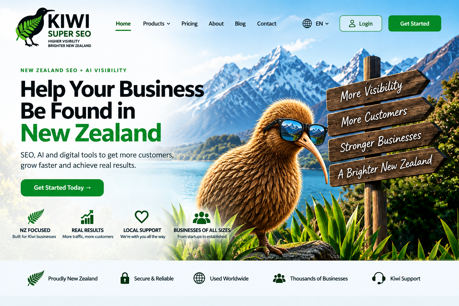 Kiwi Super SEO — Be Found on Google. Be Discovered by AI.